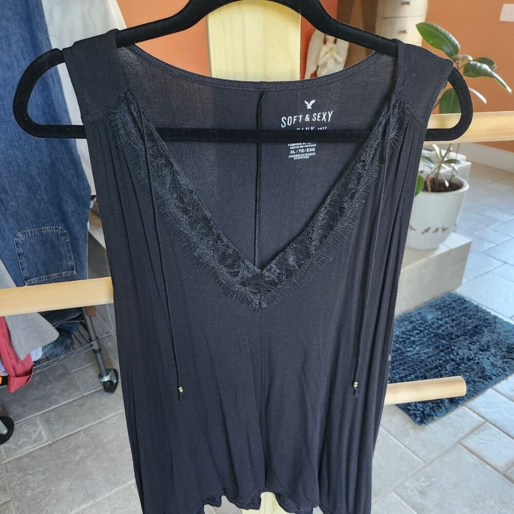 American Eagle Outfitters Black Camisole